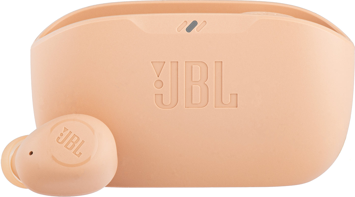 Handsfree Bluetooth JBL Wave Buds, TWS, Beige, Resælget JBLWBUDSBEG