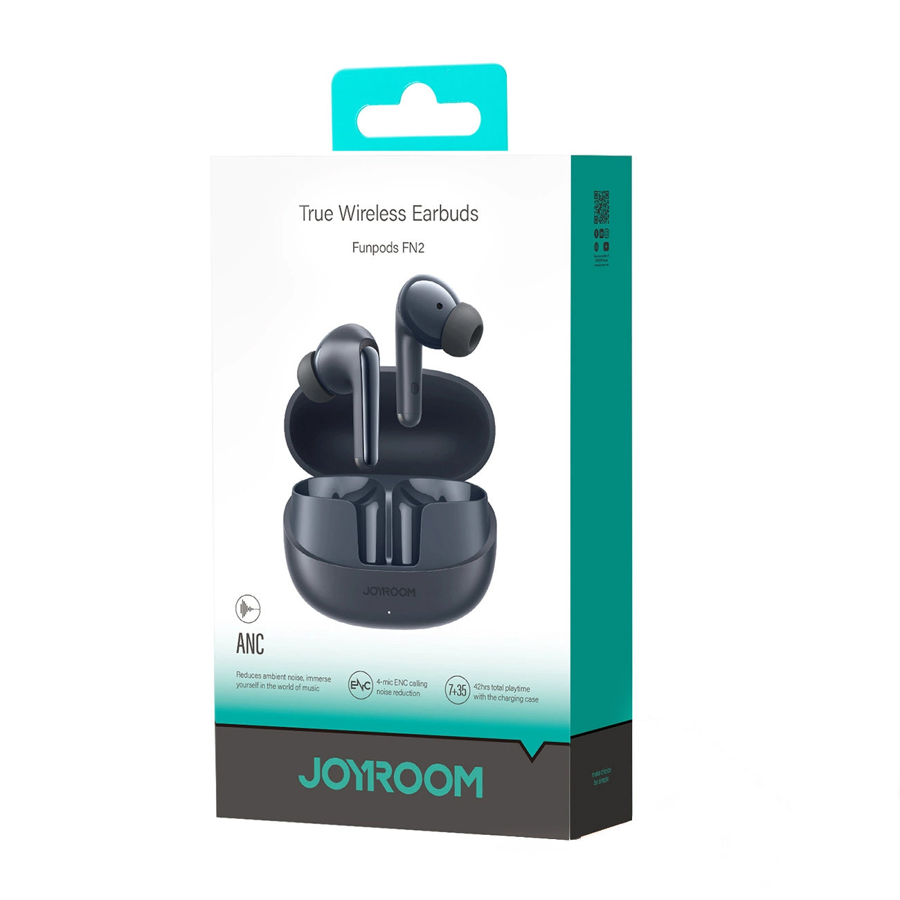 Handsfree Bluetooth Joyroom Funpods JR-FN2, TWS, ANC, Sort