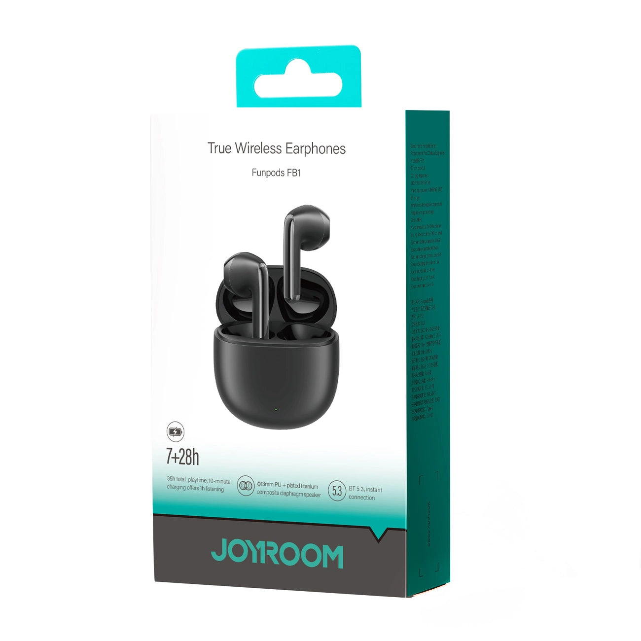 Handsfree Bluetooth Joyroom Funpods JR-FB1, TWS, ANC, Sort