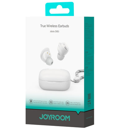 Handsfree Bluetooth Joyroom Jdots JR-DB3, TWS, Hvid
