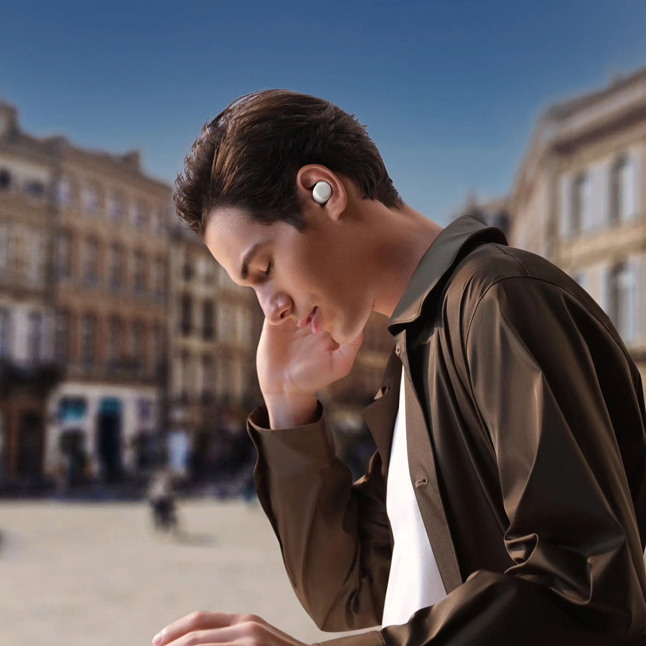 Handsfree Bluetooth Joyroom Jdots JR-DB3, TWS, Hvid