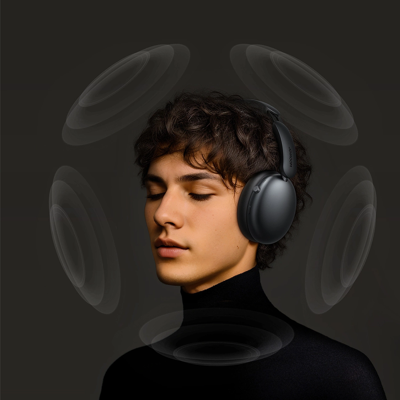 Handsfree Bluetooth Joyroom JR-JH1, A2DP, ANC, Sort