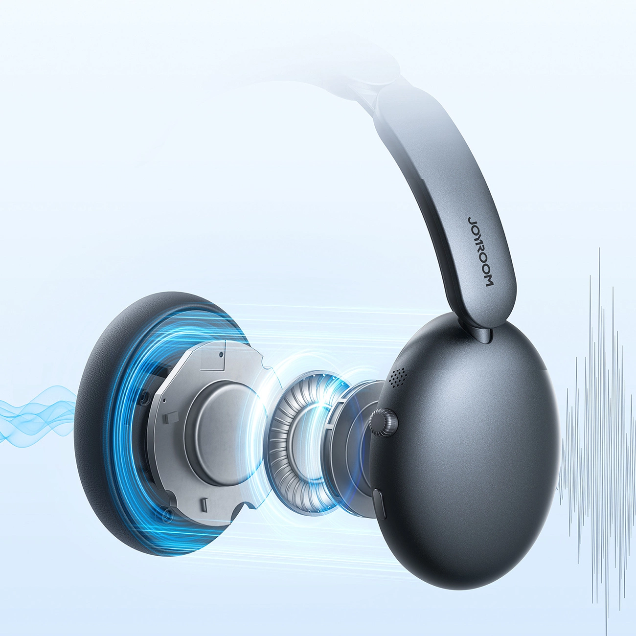 Handsfree Bluetooth Joyroom JR-JH1, A2DP, ANC, Sort