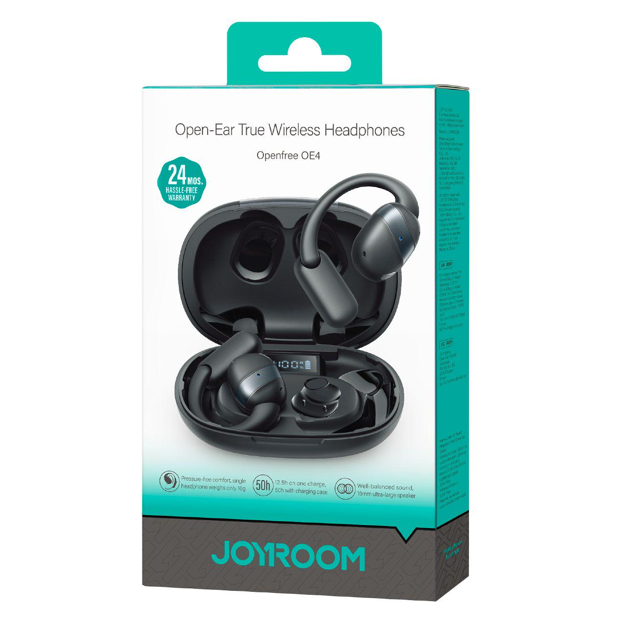 Handsfree Bluetooth Joyroom Open Ear JR-OE4, TWS, Sort