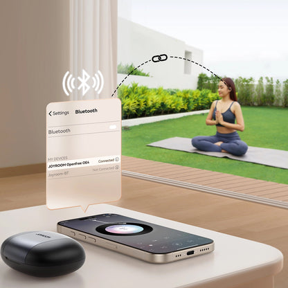 Handsfree Bluetooth Joyroom Open Ear JR-OE4, TWS, Sort