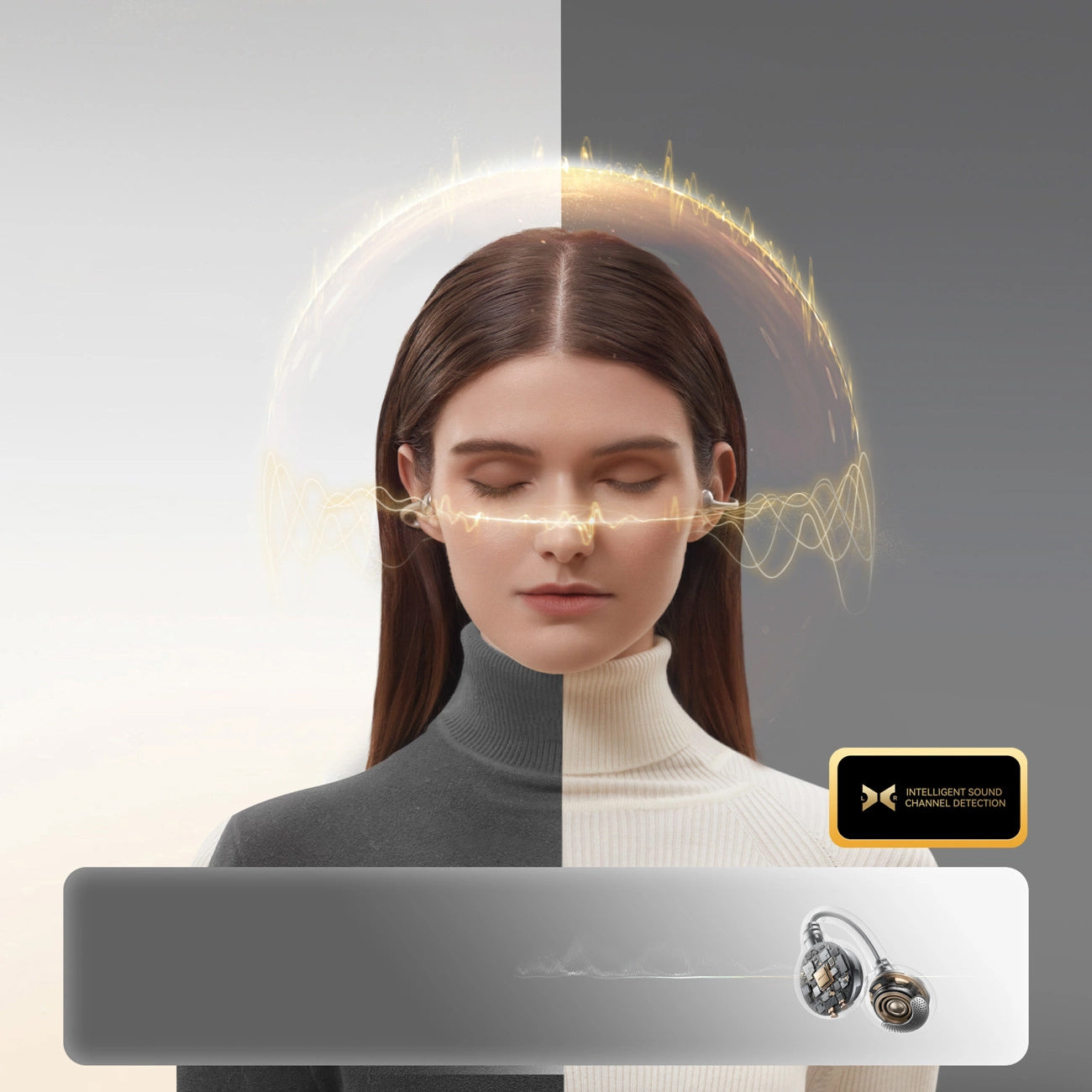 Handsfree Bluetooth Joyroom Openfree JR-OE3, TWS, Sølv