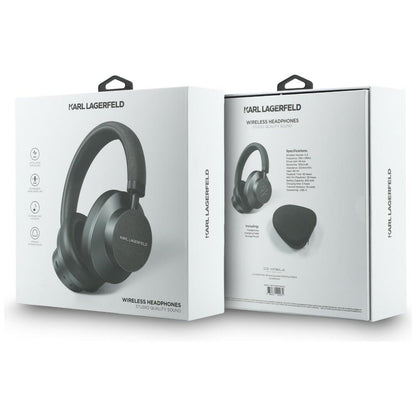 Handsfree Bluetooth Karl Lagerfeld Saffiano Elongated, A2DP, ANC, Grå