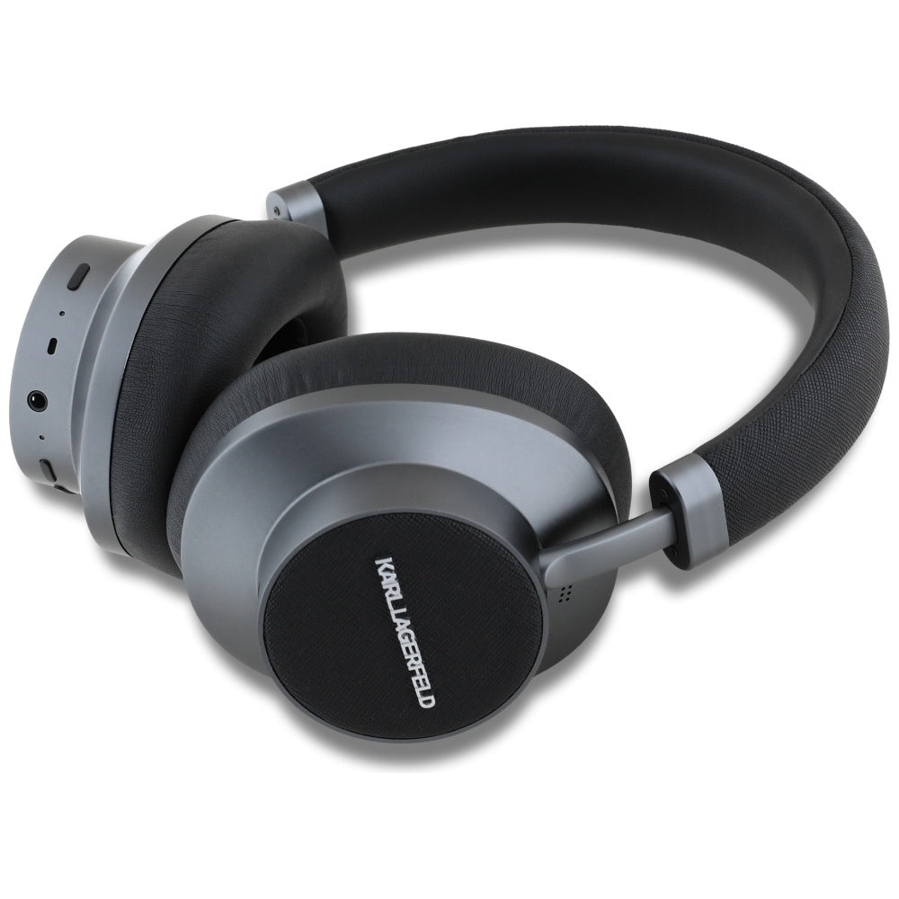 Handsfree Bluetooth Karl Lagerfeld Saffiano Elongated, A2DP, ANC, Sort