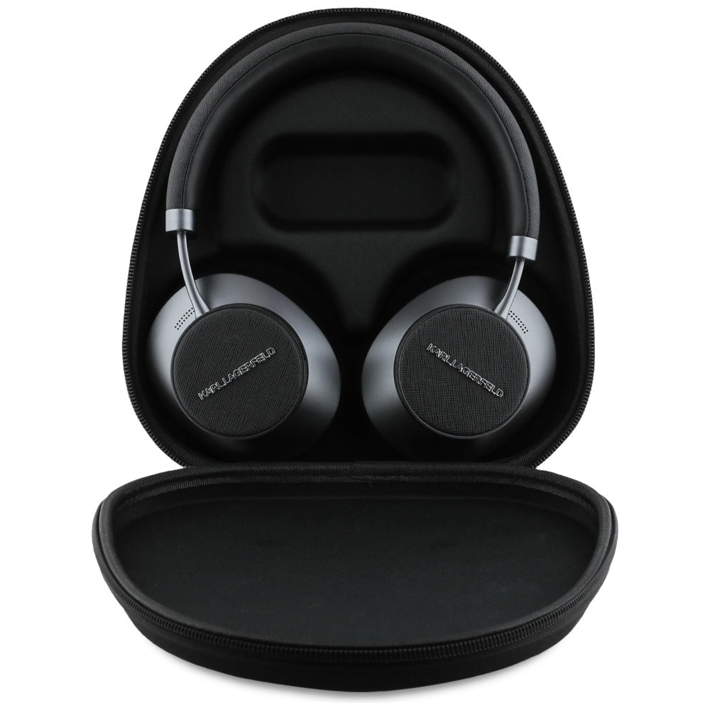 Handsfree Bluetooth Karl Lagerfeld Saffiano Elongated, A2DP, ANC, Sort
