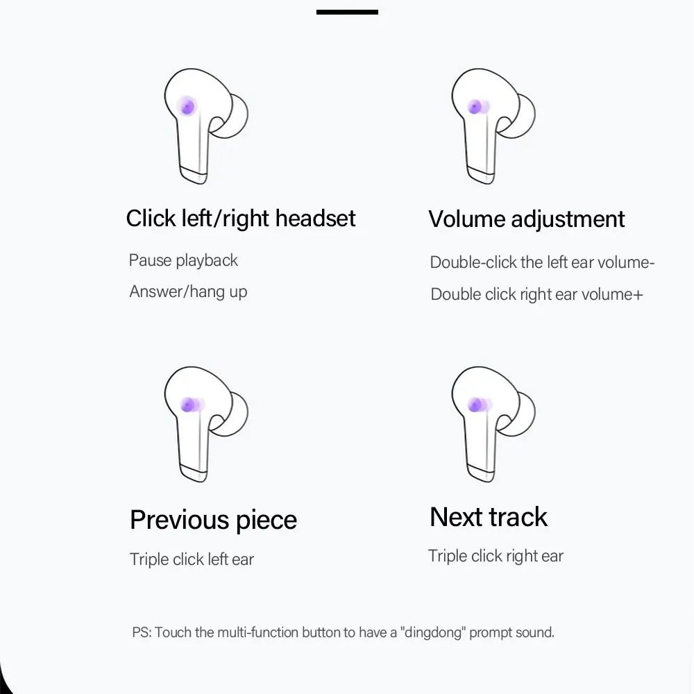 Handsfree Bluetooth Lenovo ThinkPlus LP5, TWS, Hvid