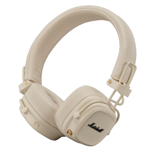 Handsfree Bluetooth Marshall Major V, A2DP, Creme, Genforseglet