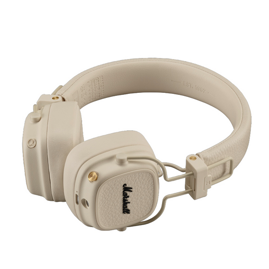 Handsfree Bluetooth Marshall Major V, A2DP, Creme, Genforseglet