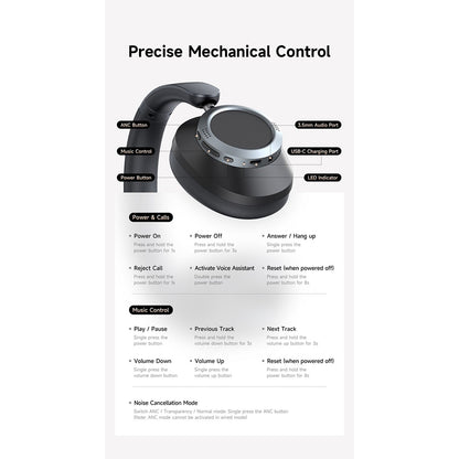 Handsfree Bluetooth McDodo HP-5820 T03, A2DP, ANC, Sort