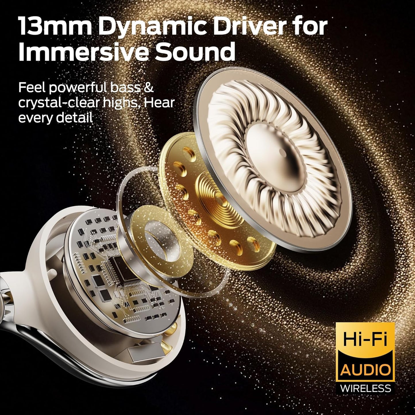 Handsfree Bluetooth Monster AC225, TWS, Lys Creme