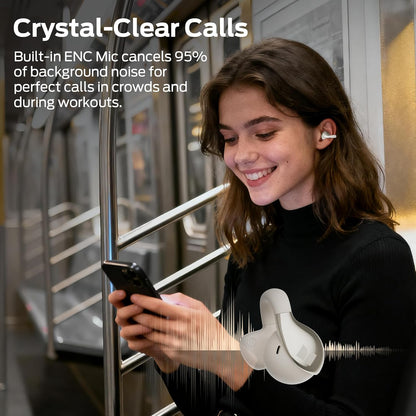 Handsfree Bluetooth Monster AC225, TWS, Lys Creme