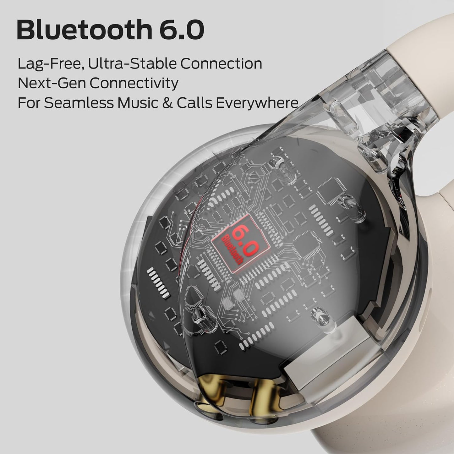 Handsfree Bluetooth Monster AC225, TWS, Lys Creme