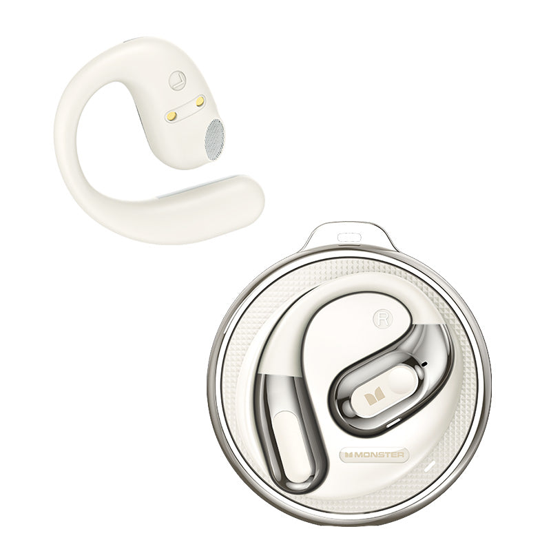 Handsfree Bluetooth Monster AC330 AI Oversættelse, TWS, Hvid