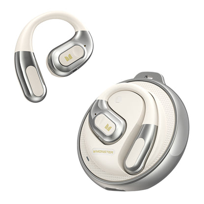 Handsfree Bluetooth Monster AC330 AI Oversættelse, TWS, Hvid