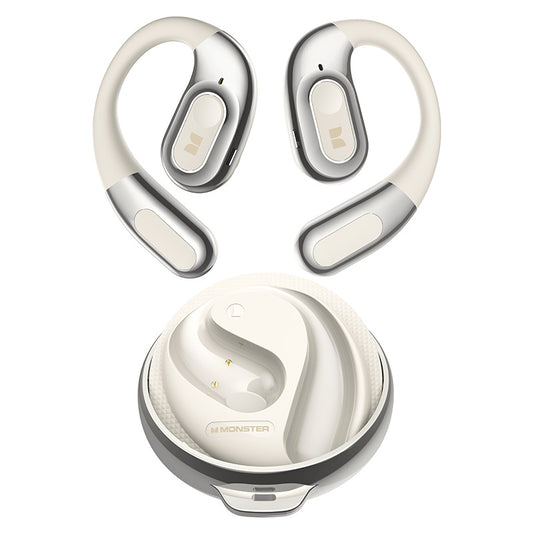 Handsfree Bluetooth Monster AC330 AI Oversættelse, TWS, Hvid