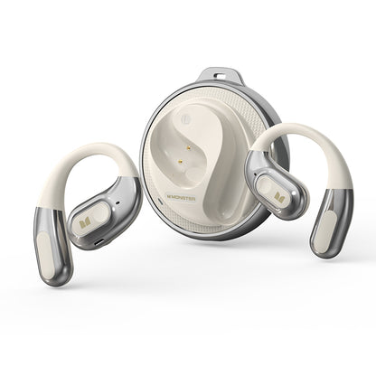Handsfree Bluetooth Monster AC330 AI Oversættelse, TWS, Hvid