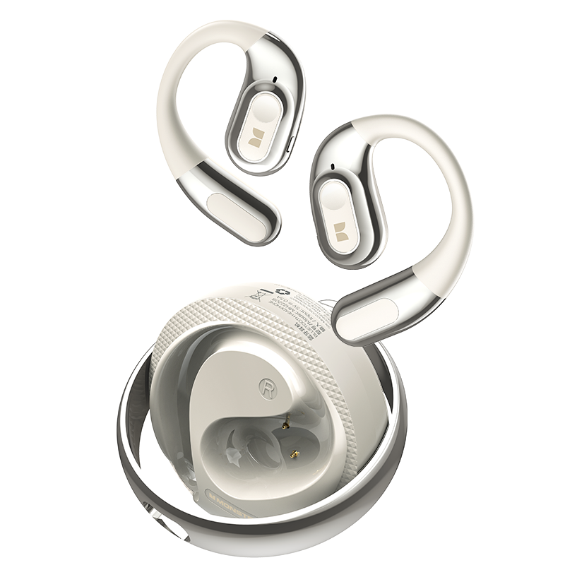 Handsfree Bluetooth Monster AC330 AI Oversættelse, TWS, Hvid