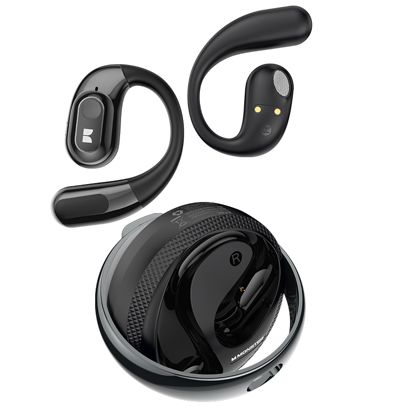Handsfree Bluetooth Monster AC330 AI Oversættelse, TWS, Sort