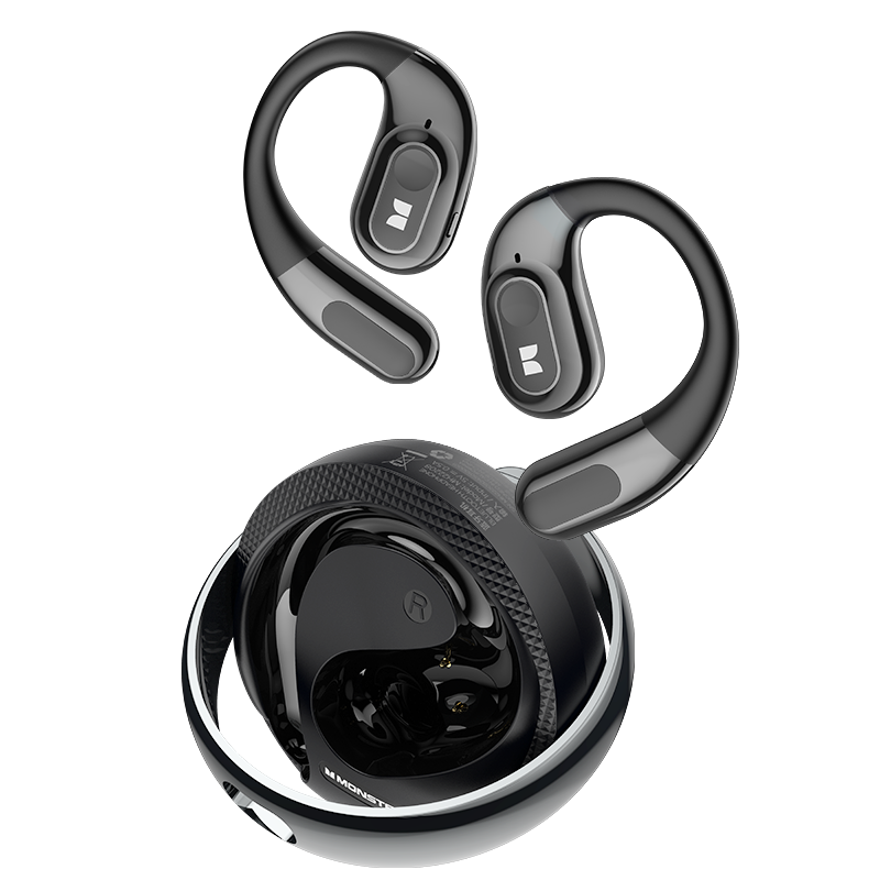 Handsfree Bluetooth Monster AC330 AI Oversættelse, TWS, Sort