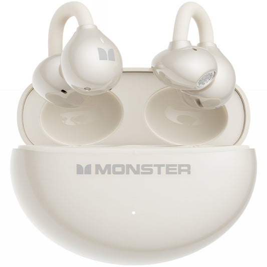 Handsfree Bluetooth Monster AirClip AC200, TWS, Lys Creme