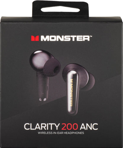 Handsfree Bluetooth Monster Clarity 200, TWS, ANC, Lys Creme