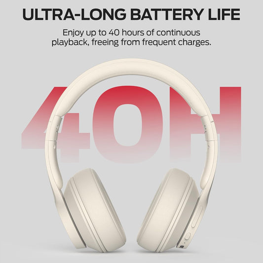 Handsfree Bluetooth Monster Mission 100, MultiPoint, A2DP, ANC, Hvid