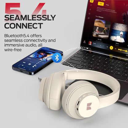 Handsfree Bluetooth Monster Mission 100, MultiPoint, A2DP, ANC, Hvid