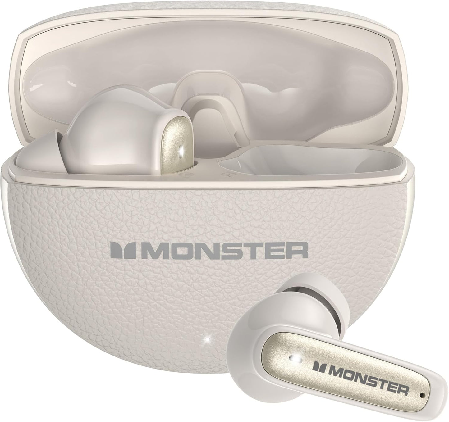 Handsfree Bluetooth Monster N-Lite 310, TWS, Lys creme