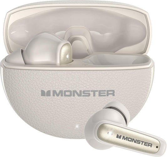 Handsfree Bluetooth Monster N-Lite 310, TWS, Lys creme