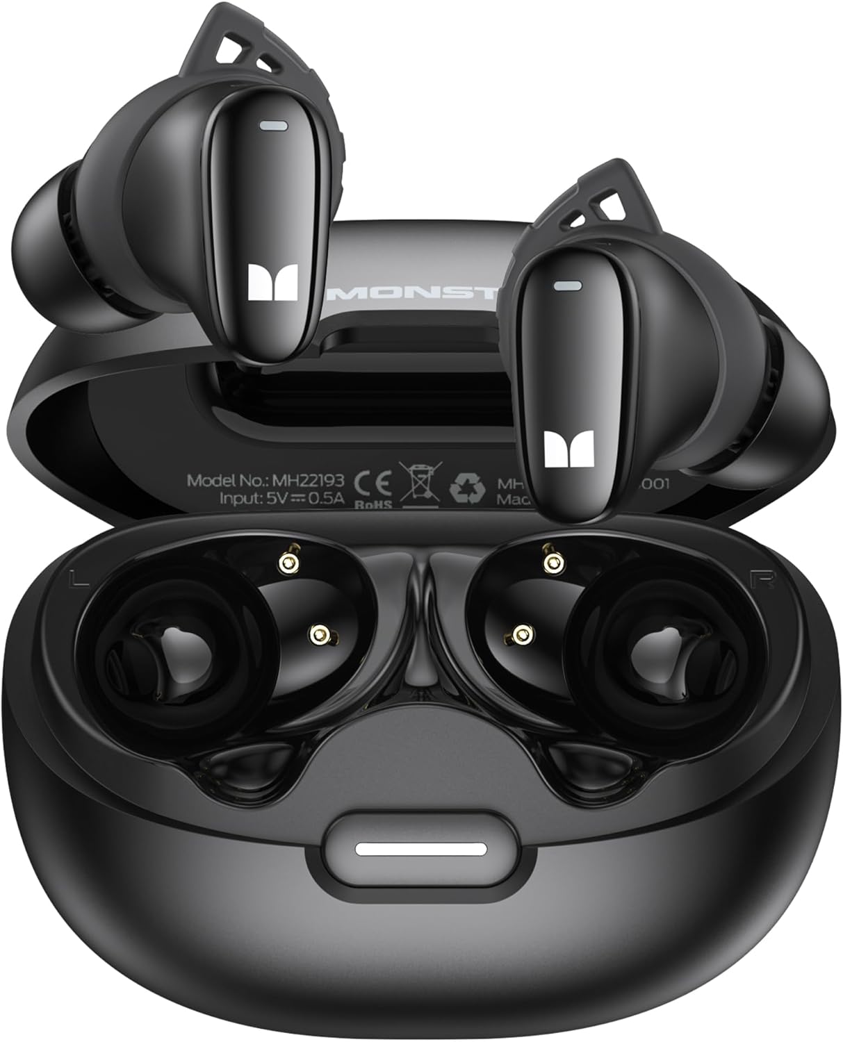 Handsfree Bluetooth Monster N-Lite 206, TWS, Sort