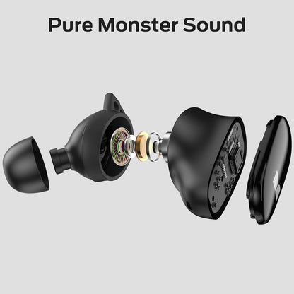 Handsfree Bluetooth Monster N-Lite 206, TWS, Sort