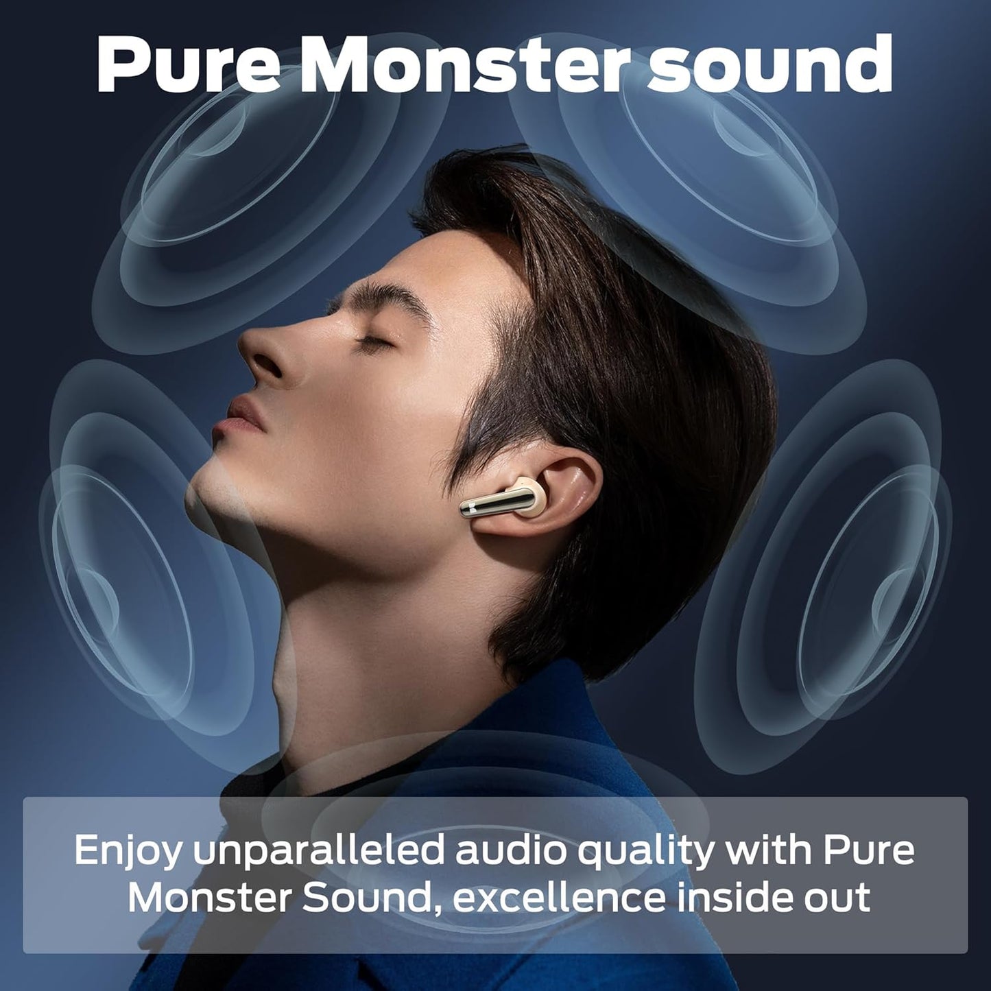 Bluetooth-håndfri Monster N-Lite 203 AirLinks, TWS, Guld