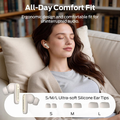 Handsfree Bluetooth Monster N-Lite 310, TWS, Lys creme