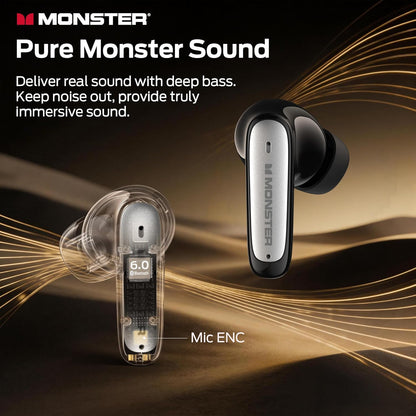 Handsfree Bluetooth Monster N-Lite 310, TWS, Sort