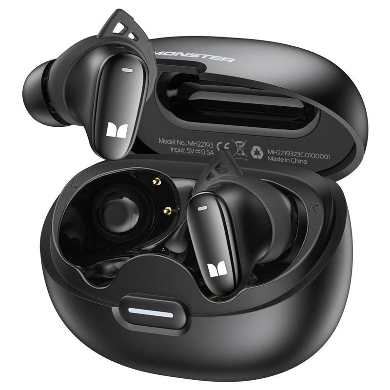 Handsfree Bluetooth Monster N-Lite 206, TWS, Sort