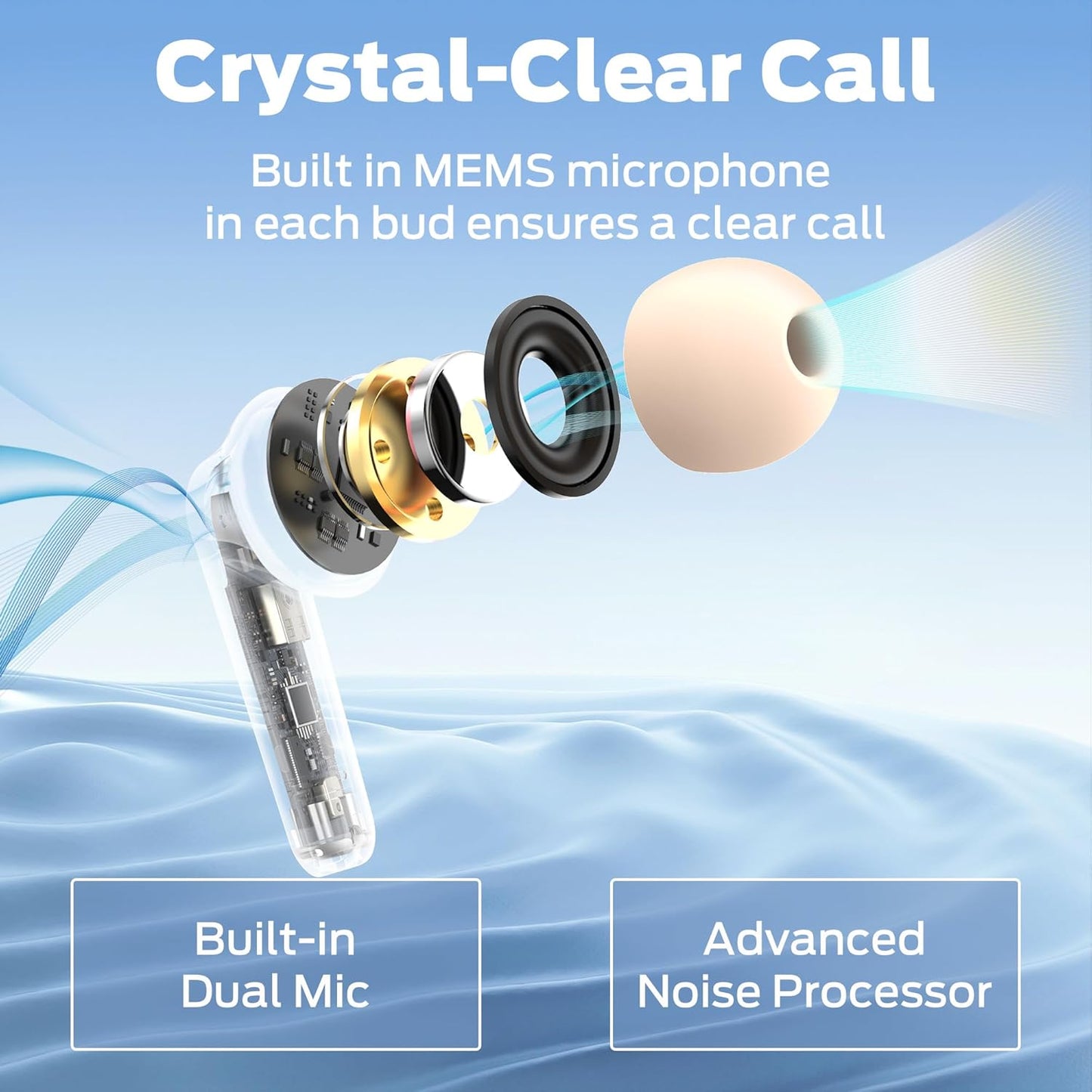 Bluetooth-håndfri Monster N-Lite 203 AirLinks, TWS, Guld
