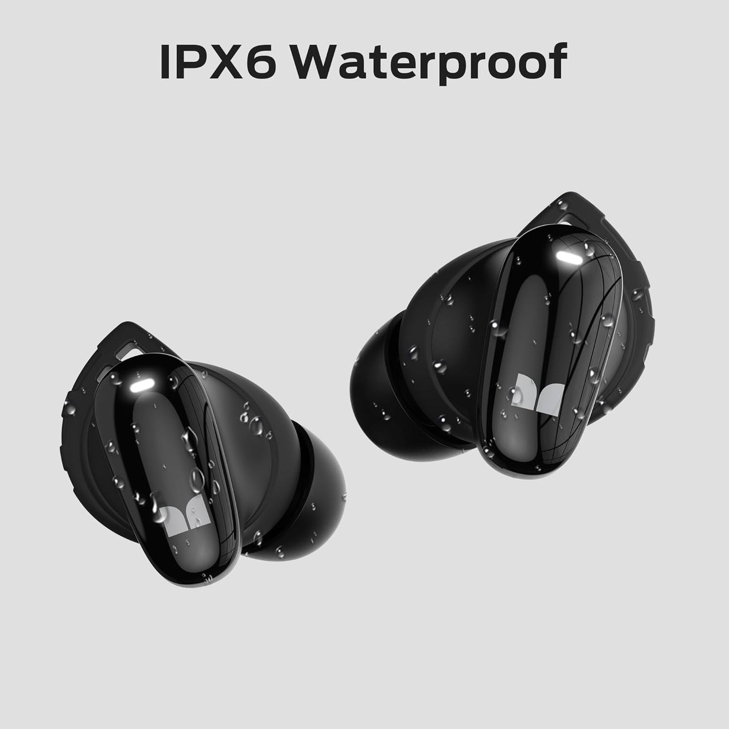 Handsfree Bluetooth Monster N-Lite 206, TWS, Sort