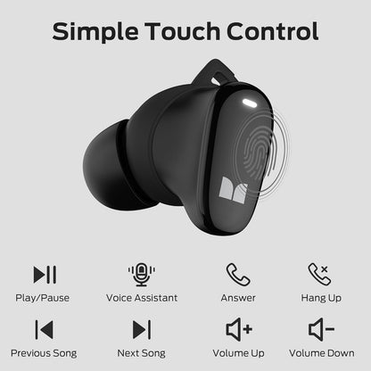 Handsfree Bluetooth Monster N-Lite 206, TWS, Sort
