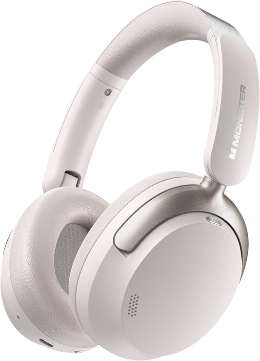 Bluetooth-håndfri Monster Persona 3rd, MultiPoint, A2DP, ANC, Hvid