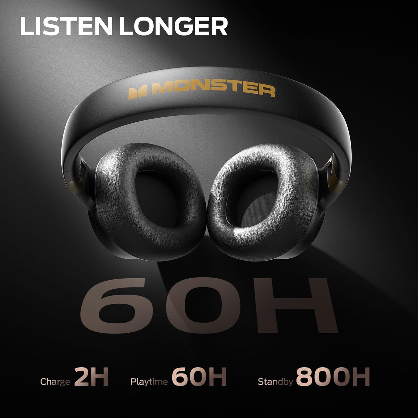 Bluetooth-håndfri Monster Persona SE, A2DP, ANC, Sort