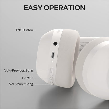 Handsfree Bluetooth Monster Persona 6th, MultiPoint, A2DP, ANC, Hvid