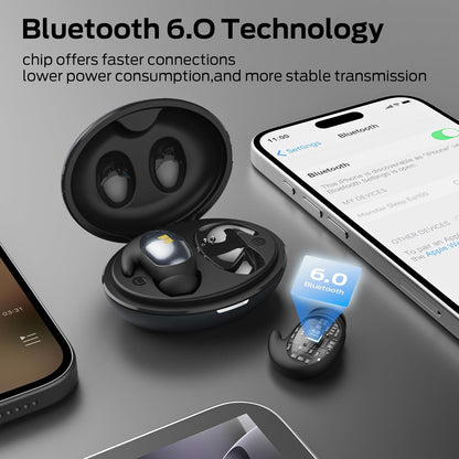 Handsfree Bluetooth Monster Sleep Ear100, TWS, Sort