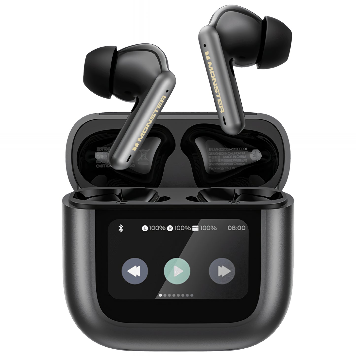 Handsfree Bluetooth Monster TH300, TWS, Sort