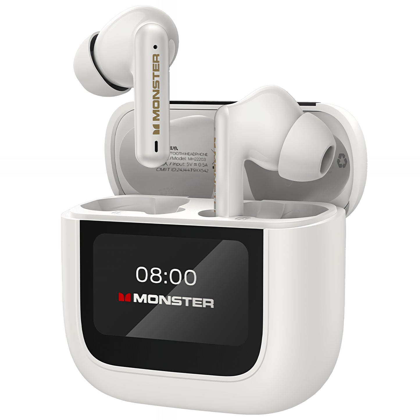 Handsfree Bluetooth Monster TH300, TWS, Hvid