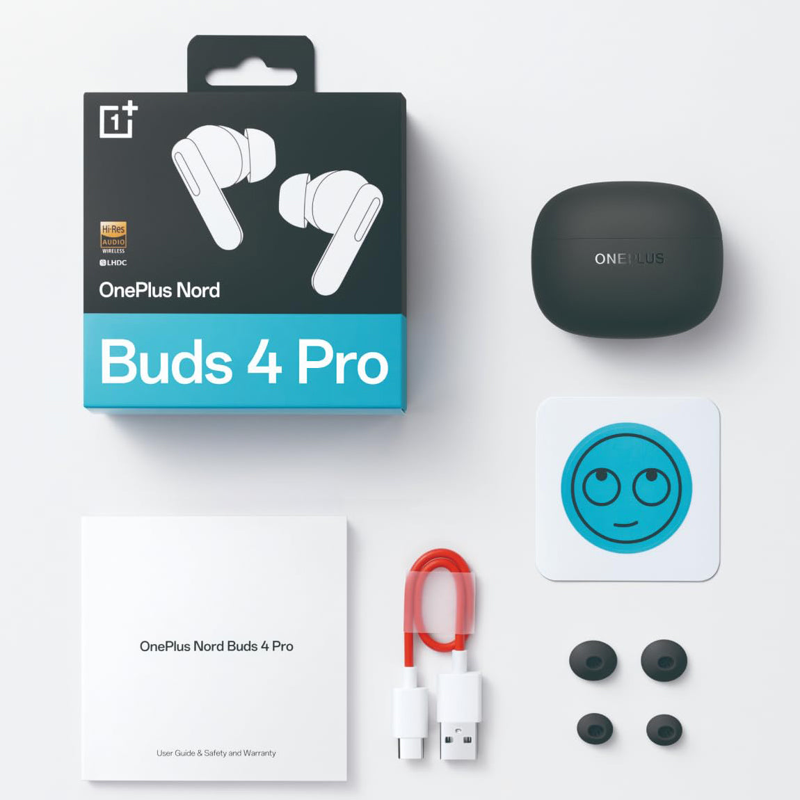 Handsfree Bluetooth OnePlus Nord Buds 4 Pro, Sort 5481159288