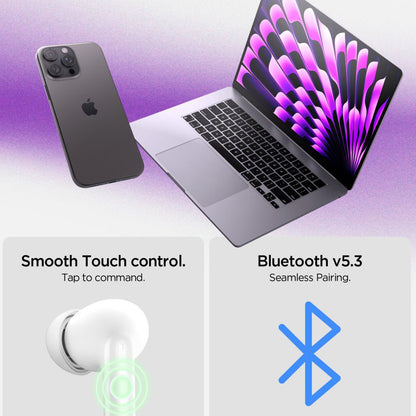 Handsfree Bluetooth Spigen SA2400, TWS, ANC, Hvid